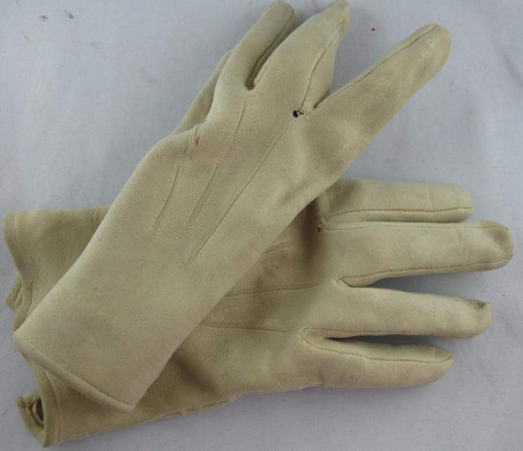 Paire de gants blanc d'été pour officier de la Wehrmacht
