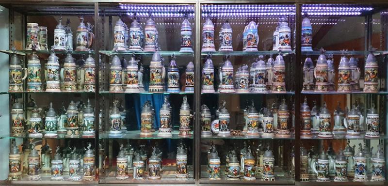 Collection de chopes de réserviste Alsace