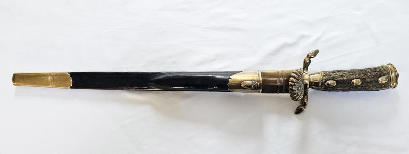 Couteau de chasse ou Hirschfänger de garde de corps