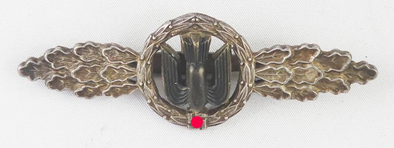 Frontflugspange für Kampfflieger in Silber