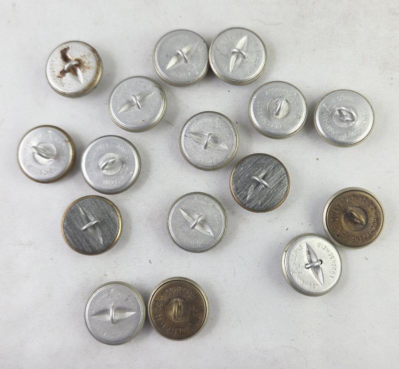 16 Boutons pour fonctionnaires 22mm