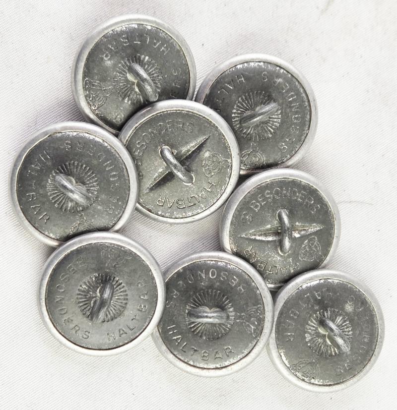 7 Boutons pour fonctionnaires 22mm
