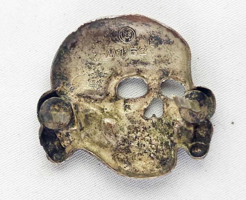 Tête de mort pour ASS ou WSS M1/52 - SS TK