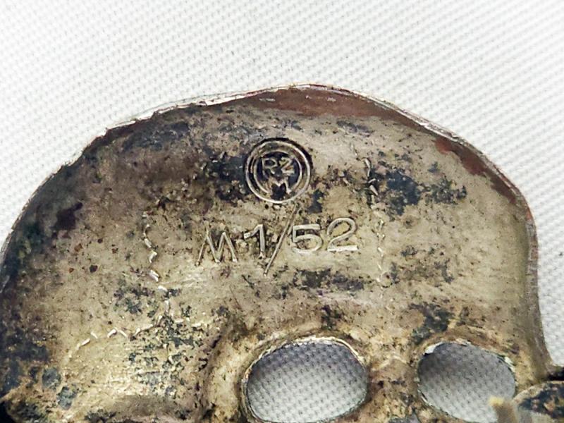 Tête de mort pour ASS ou WSS M1/52 - SS TK